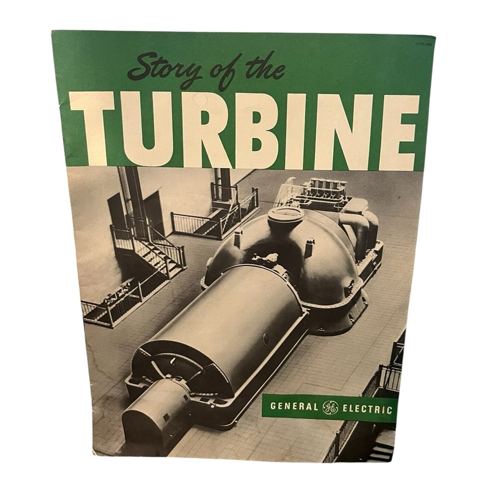 RARE VTG The Story of the Turbine | General Electric Booklet Mid Century 50s 60s